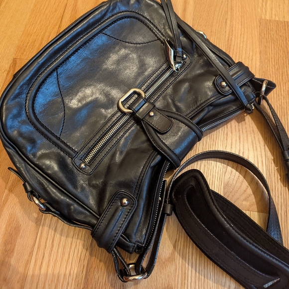 Francesco Biasia Italian Leather Crossbody Bag | Y2K Archive